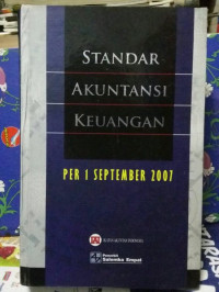 Standar Akuntansi Keuangan Per 1 September 2007