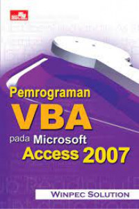 Pemrograman VBA Pada Microsoft Access 2007