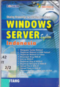 Sharing Knowledge and Sharing Experience Windows server system