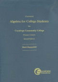 Algebra for college students for cuyahoga community college